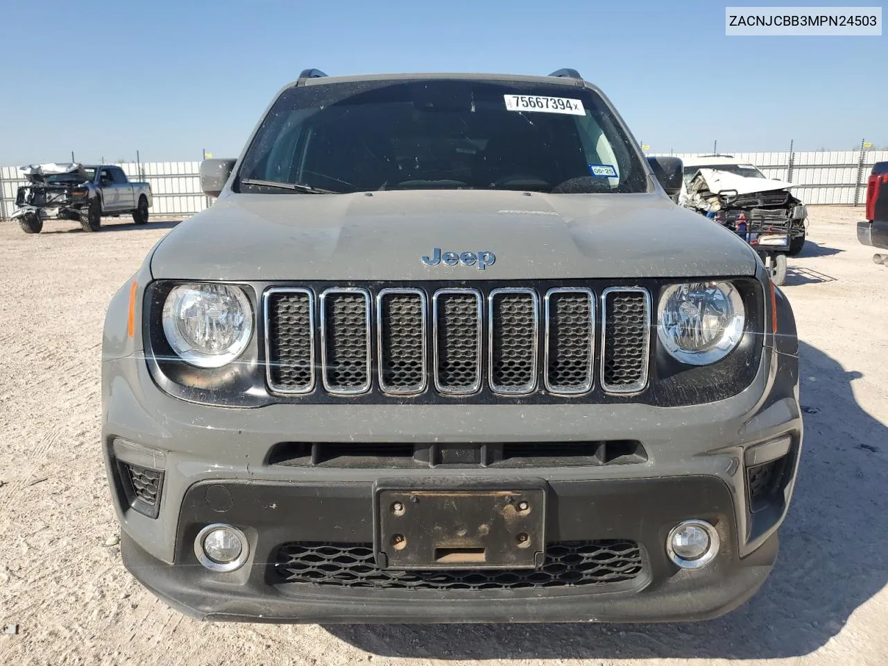 2021 Jeep Renegade Latitude VIN: ZACNJCBB3MPN24503 Lot: 75667394