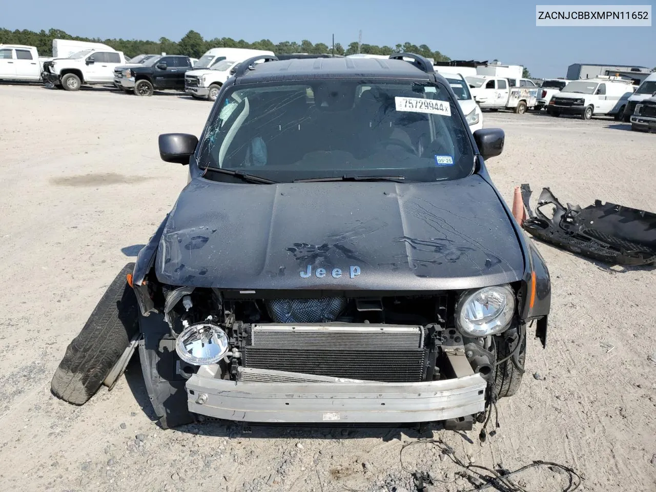 2021 Jeep Renegade Latitude VIN: ZACNJCBBXMPN11652 Lot: 75729944