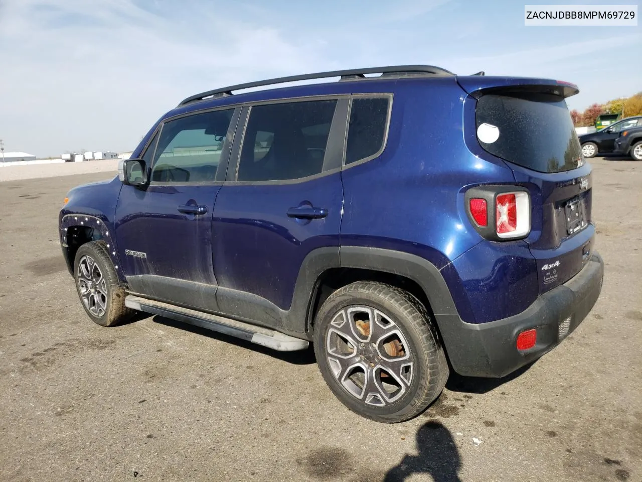 2021 Jeep Renegade Latitude VIN: ZACNJDBB8MPM69729 Lot: 76558674