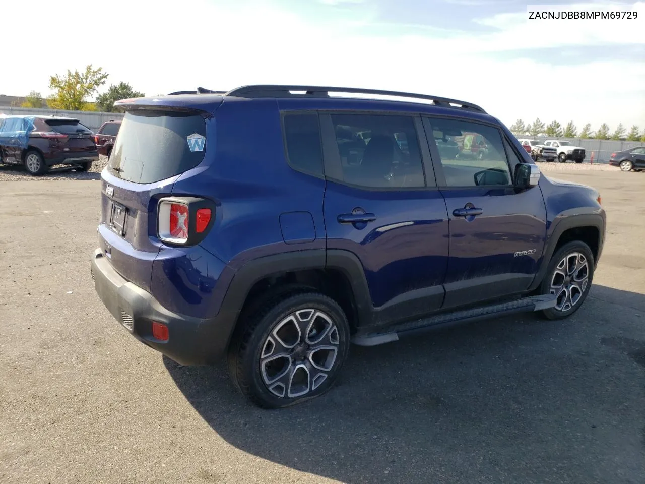 2021 Jeep Renegade Latitude VIN: ZACNJDBB8MPM69729 Lot: 76558674