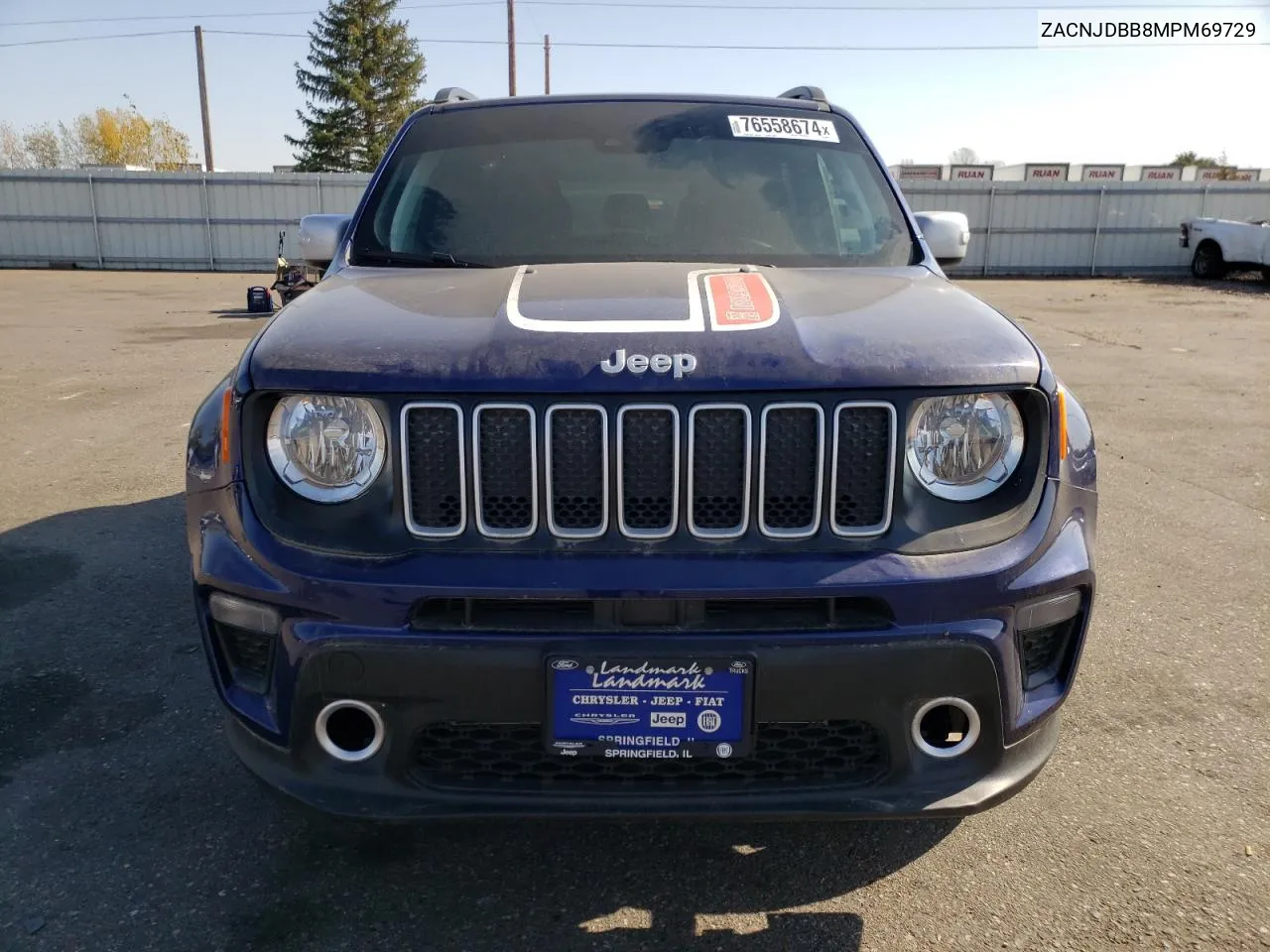 2021 Jeep Renegade Latitude VIN: ZACNJDBB8MPM69729 Lot: 76558674