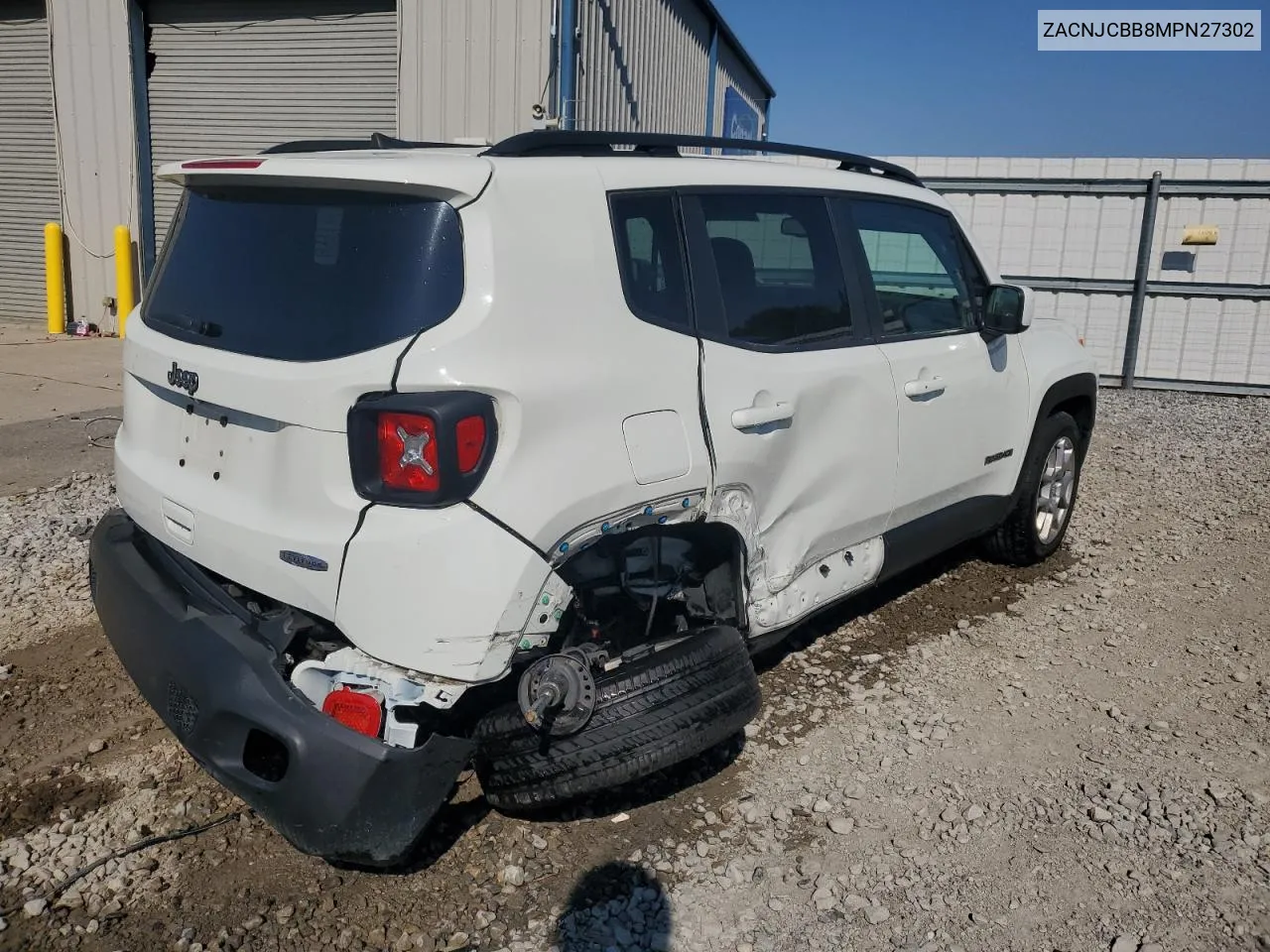 2021 Jeep Renegade Latitude VIN: ZACNJCBB8MPN27302 Lot: 78014024