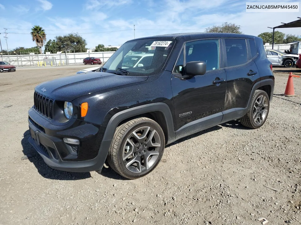 2021 Jeep Renegade Sport VIN: ZACNJCAB5MPM45450 Lot: 78162274