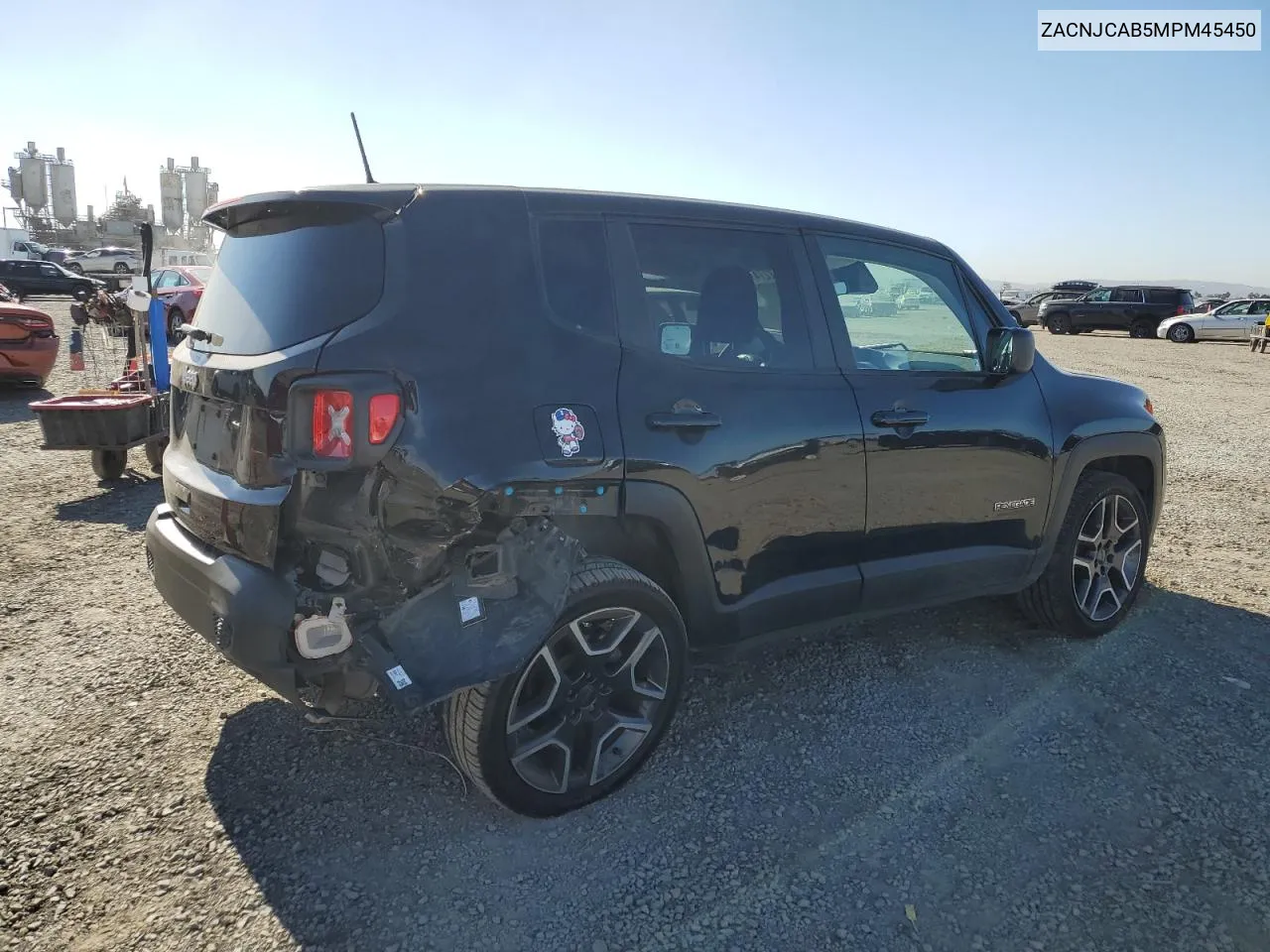 2021 Jeep Renegade Sport VIN: ZACNJCAB5MPM45450 Lot: 78162274