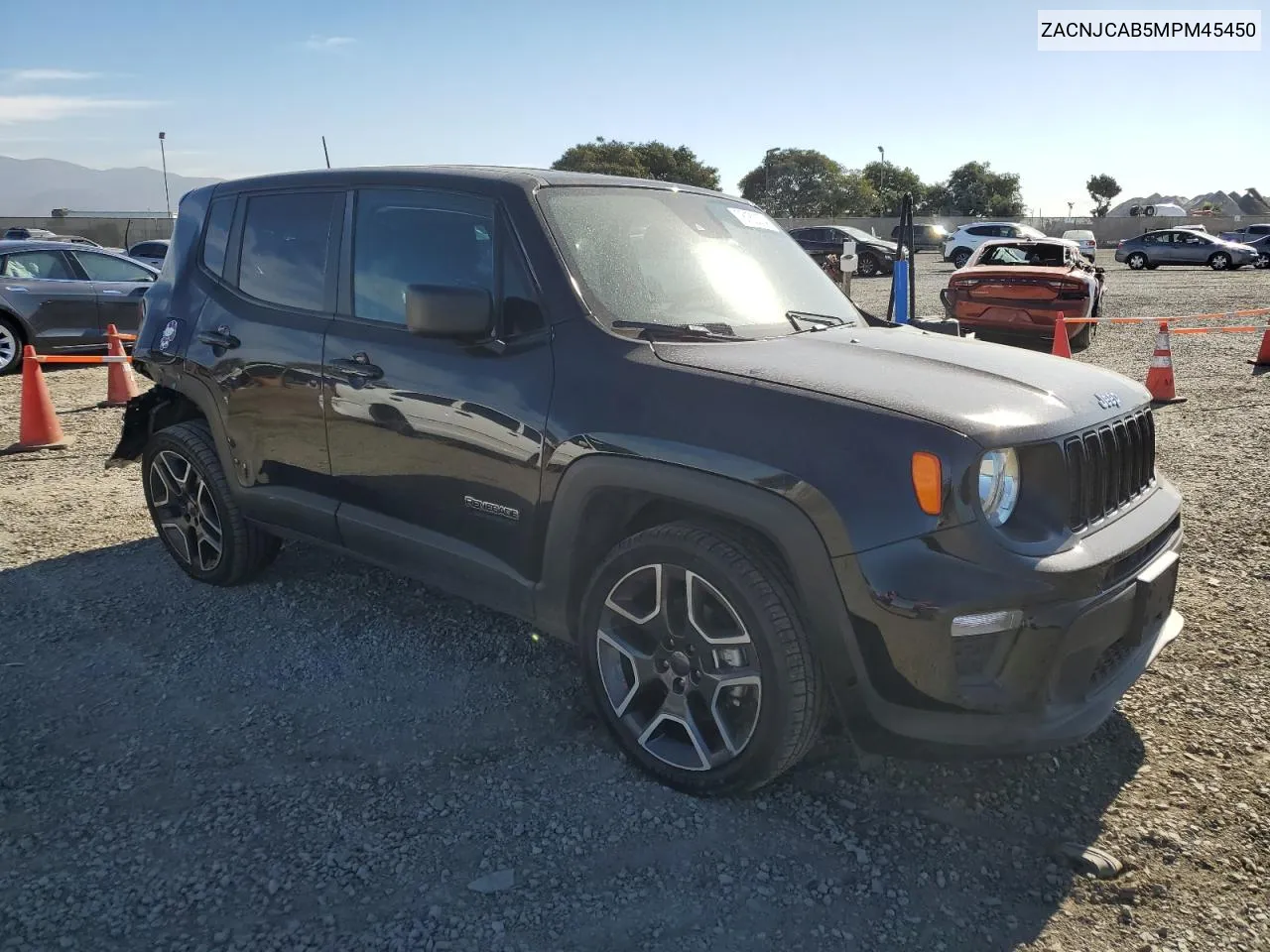 2021 Jeep Renegade Sport VIN: ZACNJCAB5MPM45450 Lot: 78162274