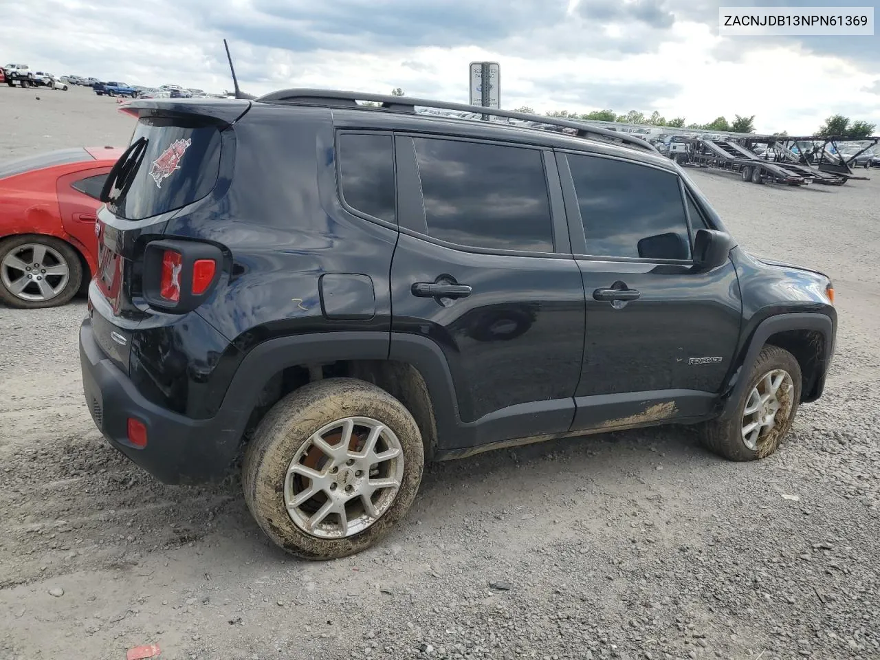 2022 Jeep Renegade Latitude VIN: ZACNJDB13NPN61369 Lot: 54155524