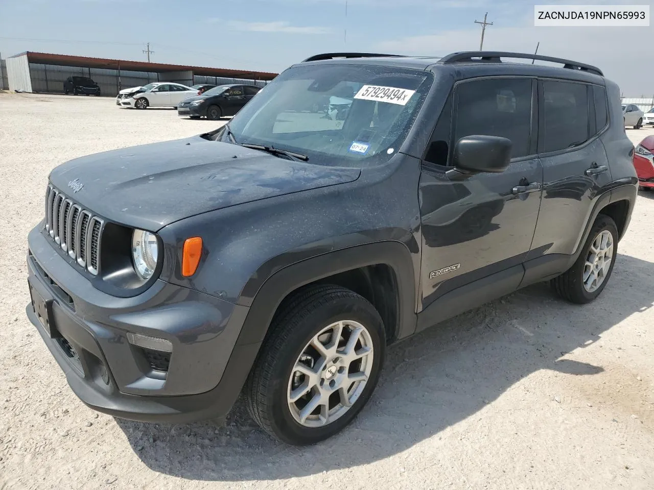 2022 Jeep Renegade Sport VIN: ZACNJDA19NPN65993 Lot: 57929494