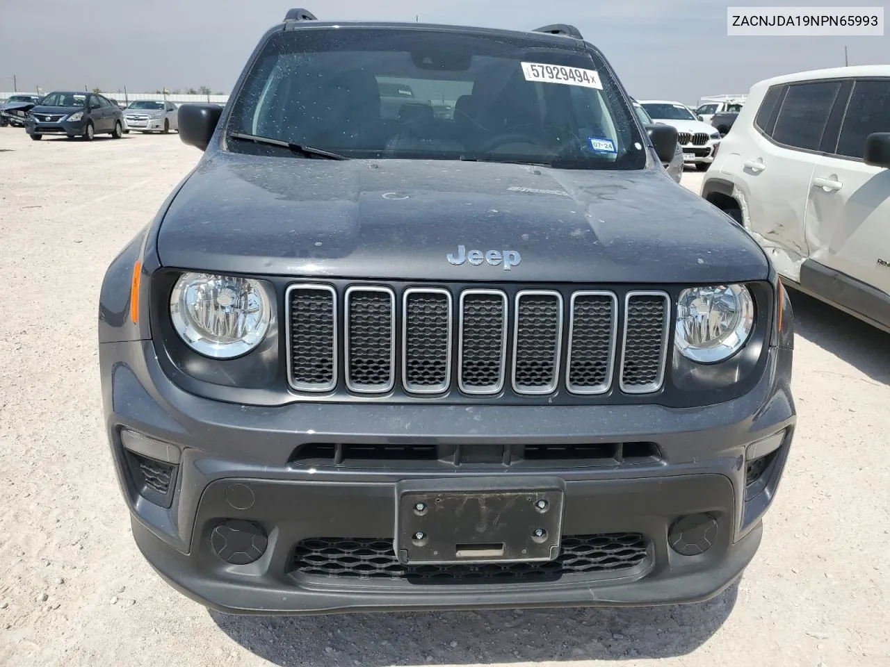 2022 Jeep Renegade Sport VIN: ZACNJDA19NPN65993 Lot: 57929494