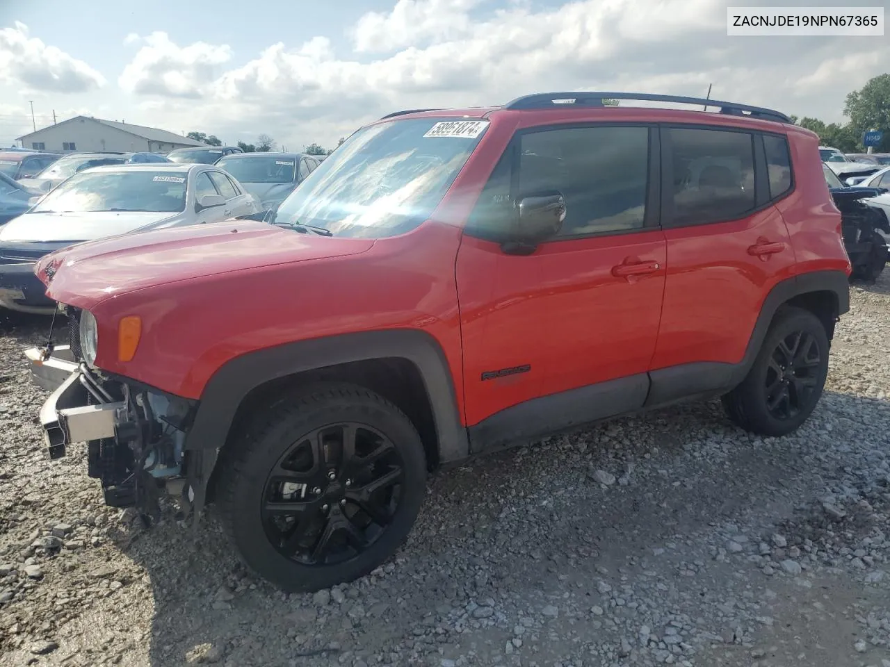 ZACNJDE19NPN67365 2022 Jeep Renegade Altitude