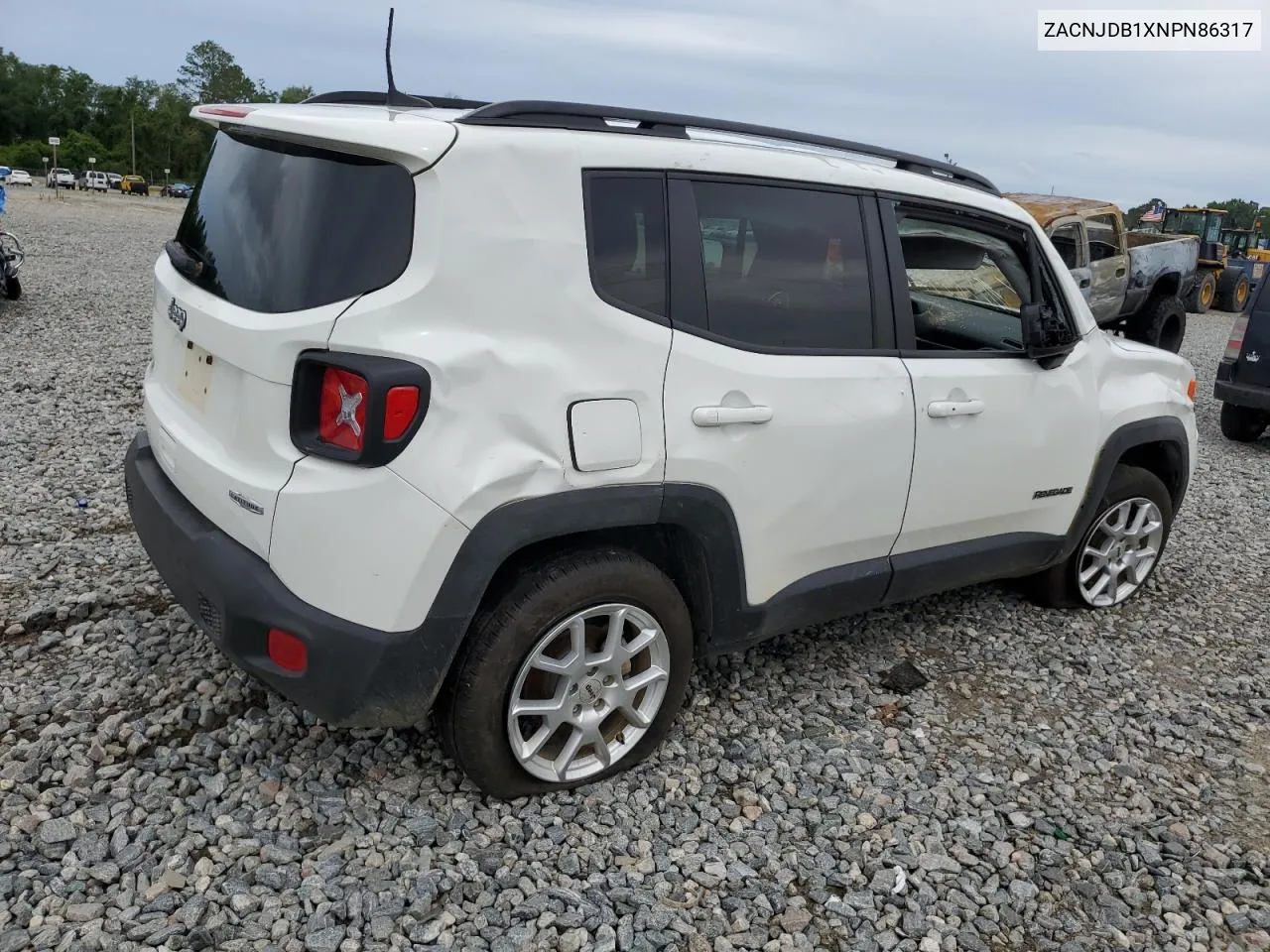 2022 Jeep Renegade Latitude VIN: ZACNJDB1XNPN86317 Lot: 61063404