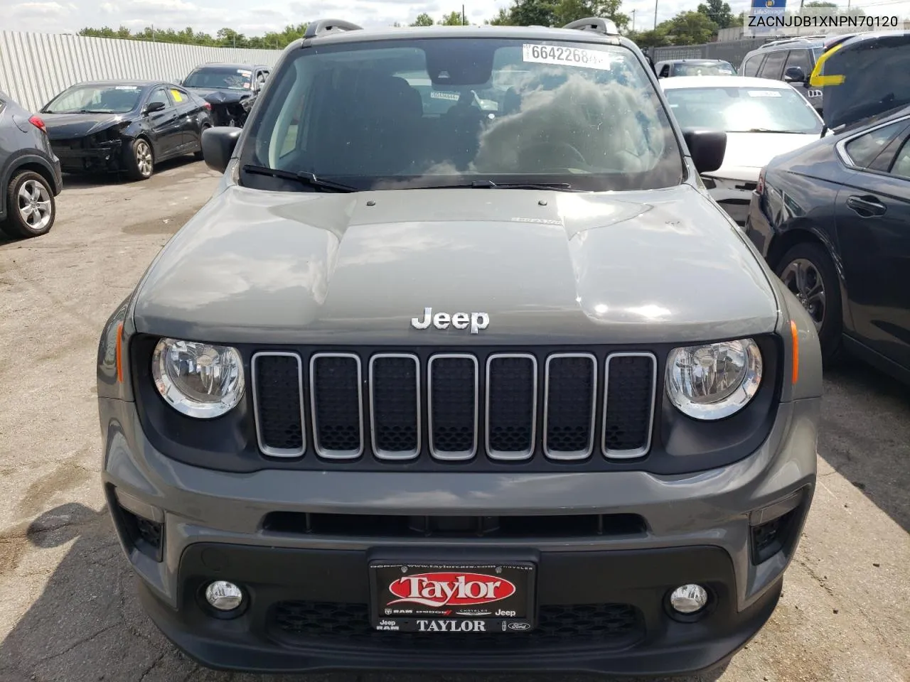 2022 Jeep Renegade Latitude VIN: ZACNJDB1XNPN70120 Lot: 66422684