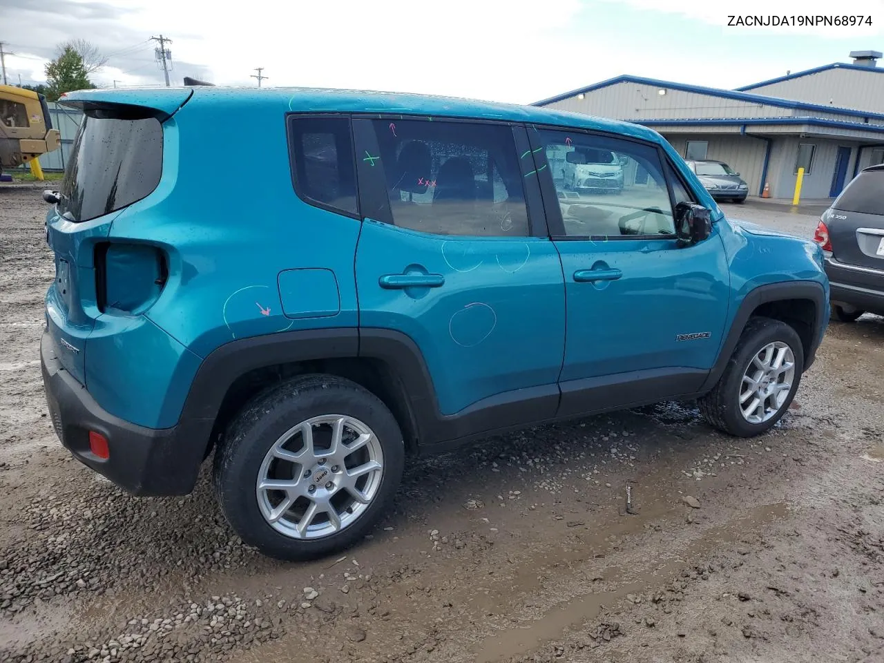 2022 Jeep Renegade Sport VIN: ZACNJDA19NPN68974 Lot: 67667354