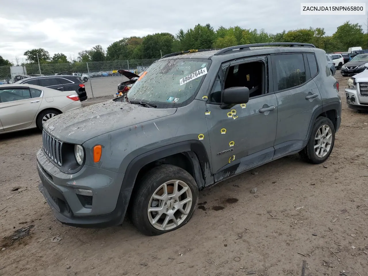 2022 Jeep Renegade Sport VIN: ZACNJDA15NPN65800 Lot: 68607644