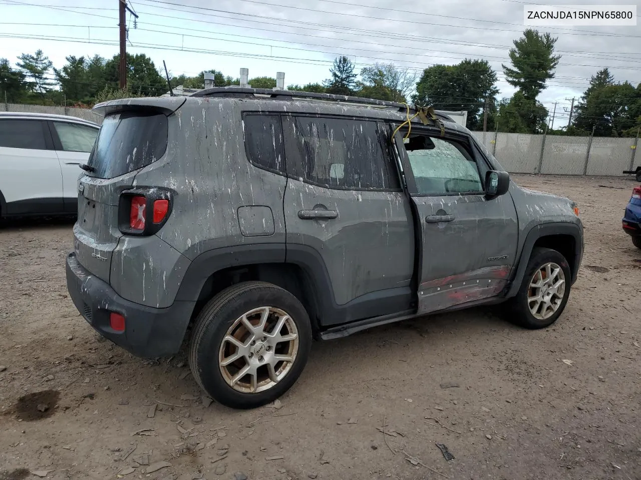 ZACNJDA15NPN65800 2022 Jeep Renegade Sport