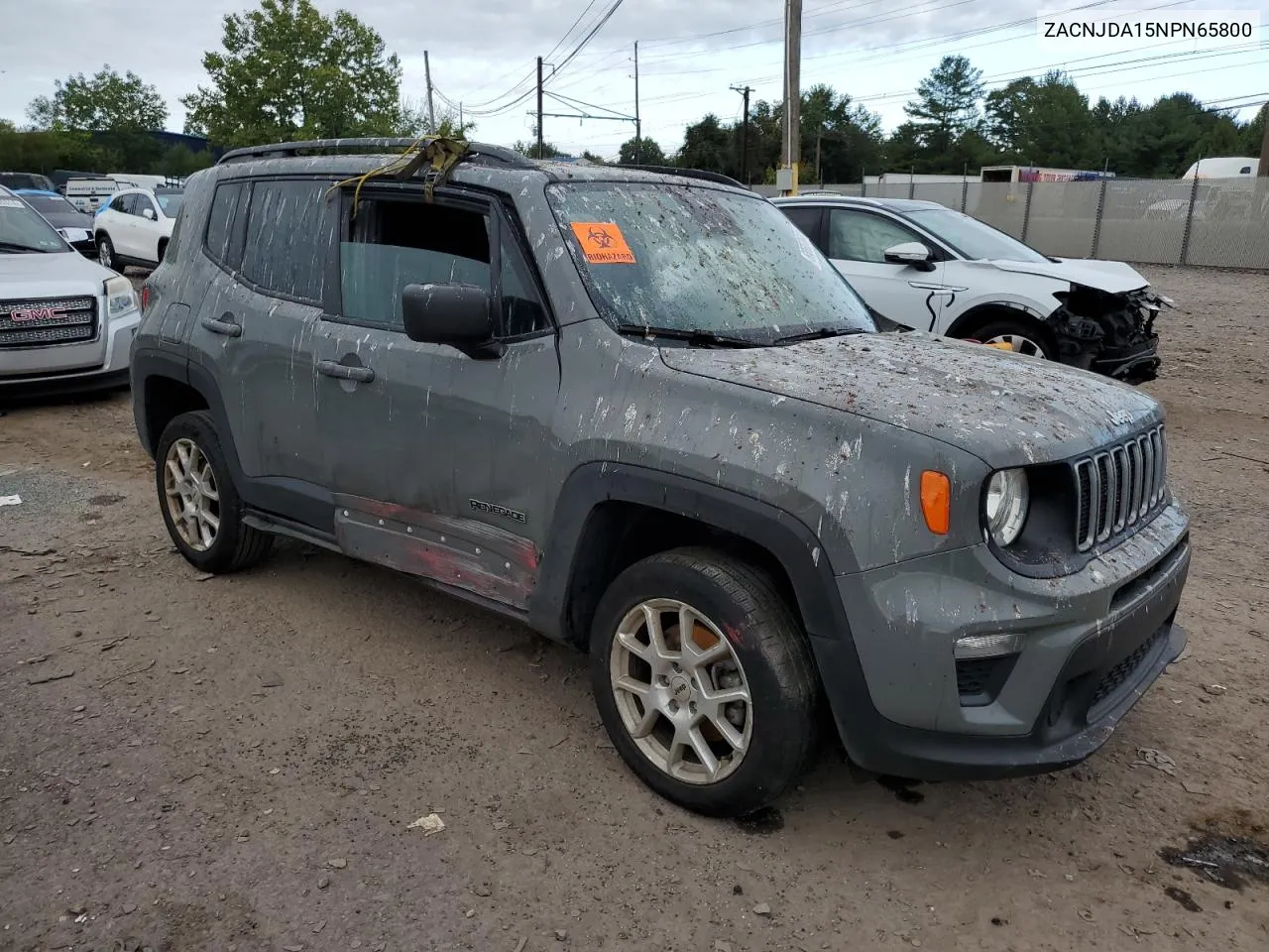 2022 Jeep Renegade Sport VIN: ZACNJDA15NPN65800 Lot: 68607644