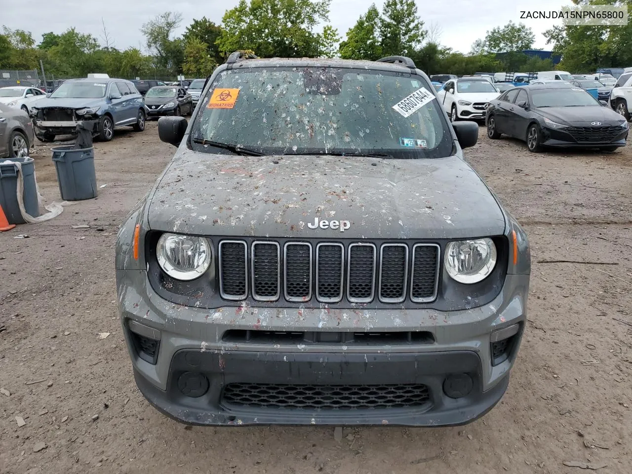 2022 Jeep Renegade Sport VIN: ZACNJDA15NPN65800 Lot: 68607644