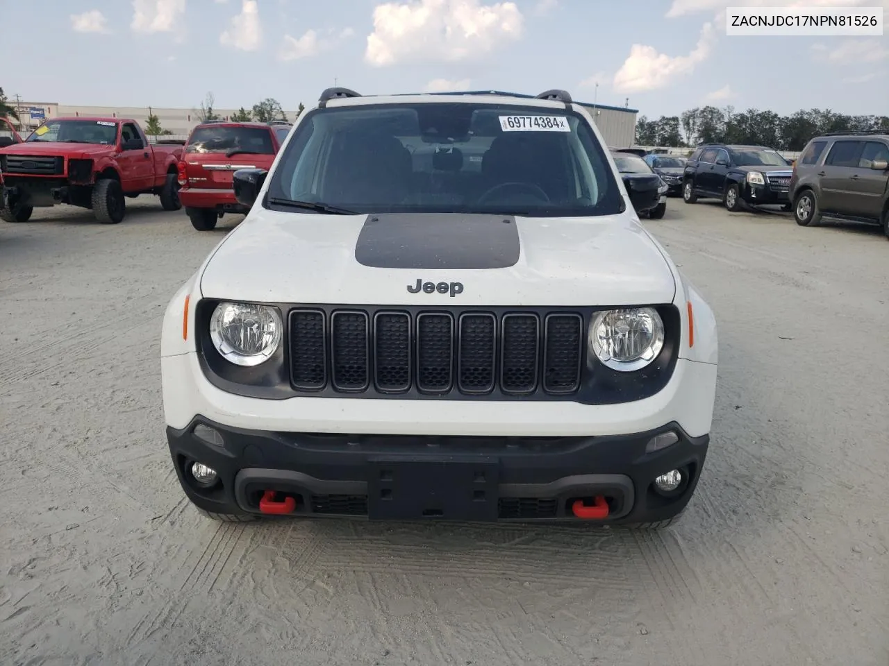 2022 Jeep Renegade Trailhawk VIN: ZACNJDC17NPN81526 Lot: 69774384