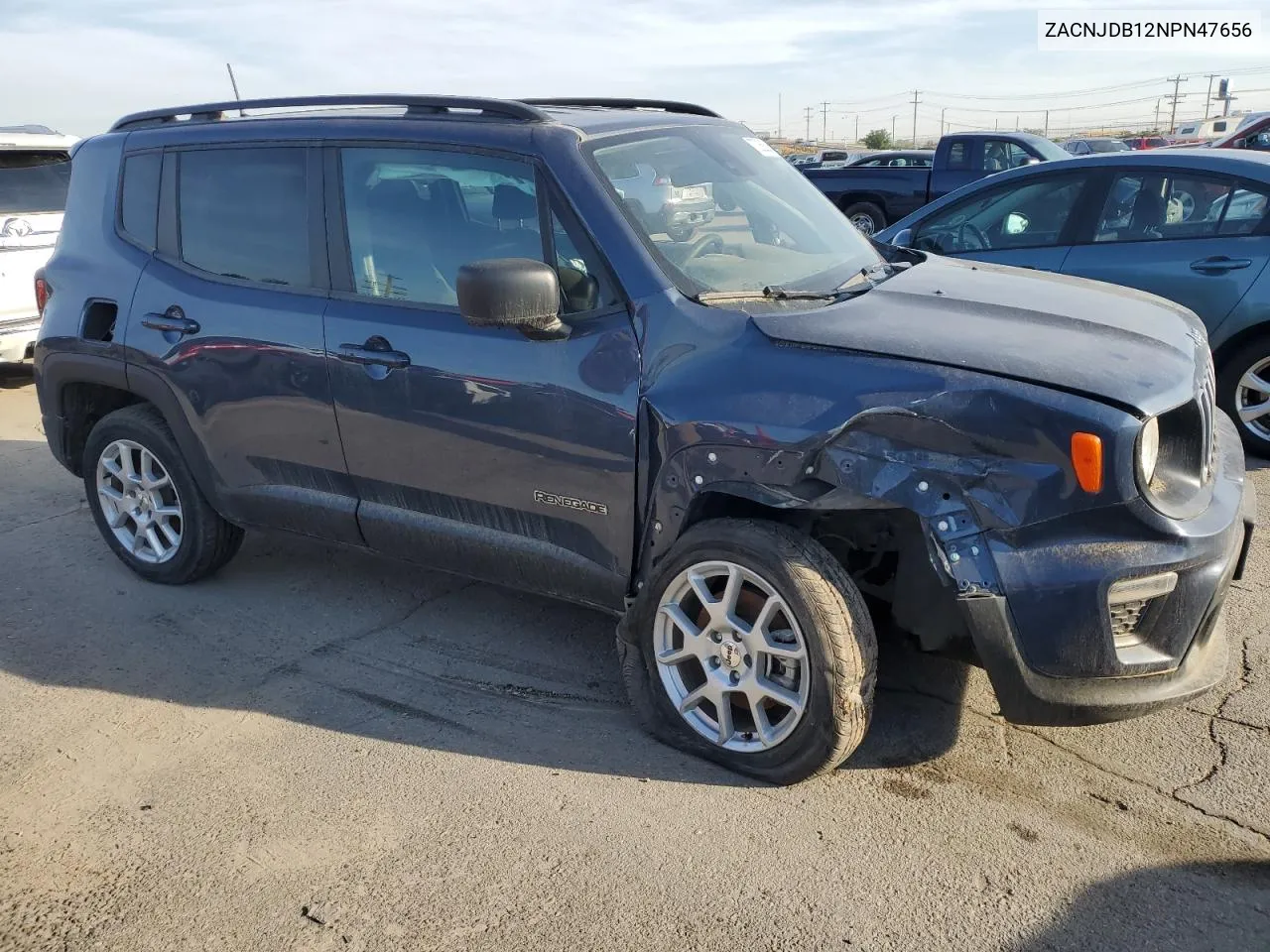 2022 Jeep Renegade Latitude VIN: ZACNJDB12NPN47656 Lot: 70268394