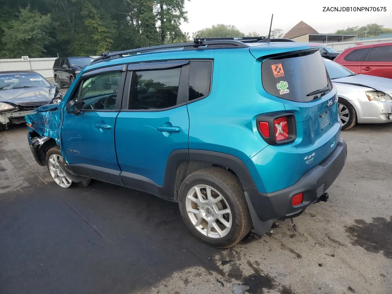 2022 Jeep Renegade Latitude VIN: ZACNJDB10NPN70675 Lot: 70948334