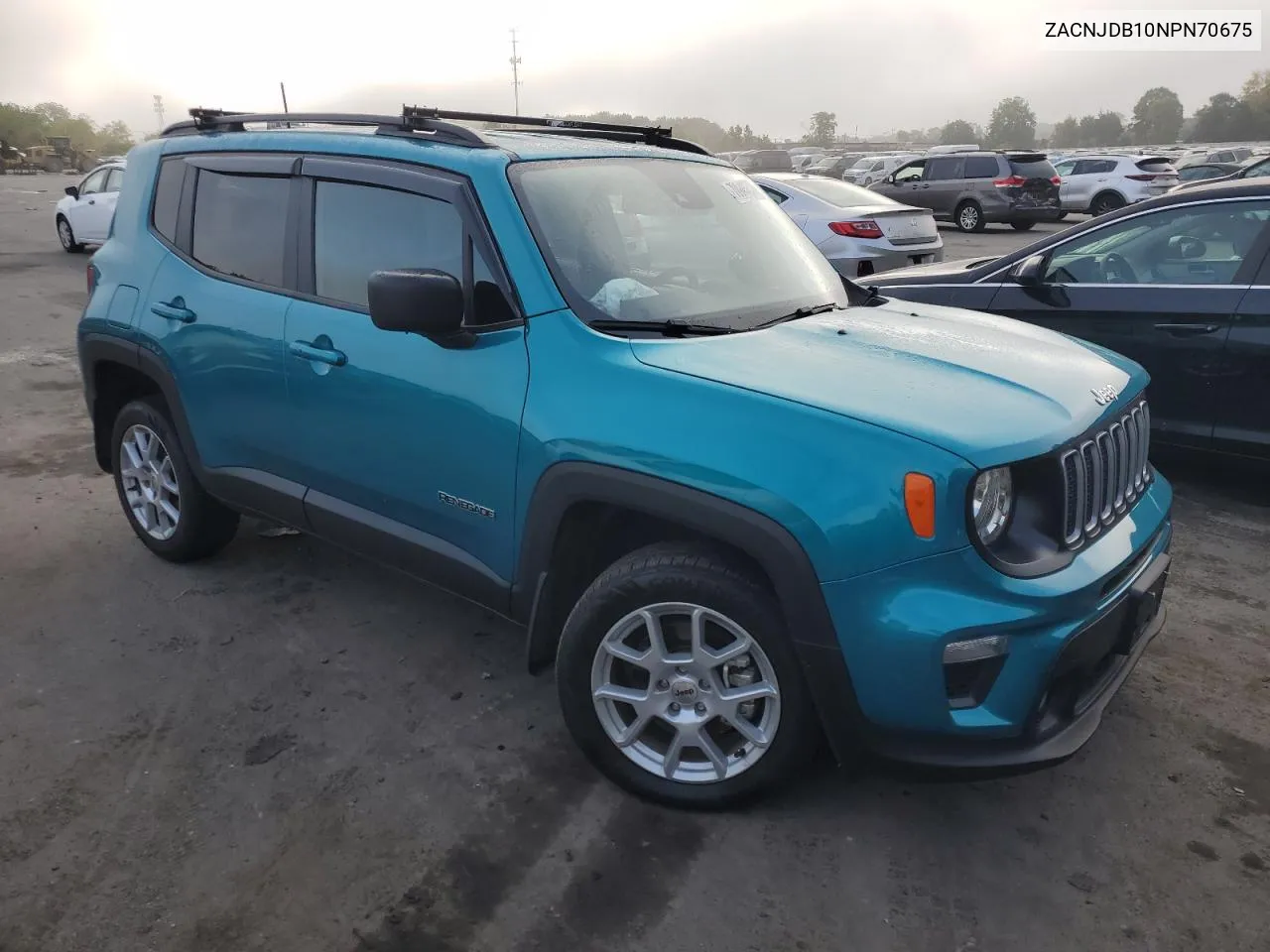 2022 Jeep Renegade Latitude VIN: ZACNJDB10NPN70675 Lot: 70948334