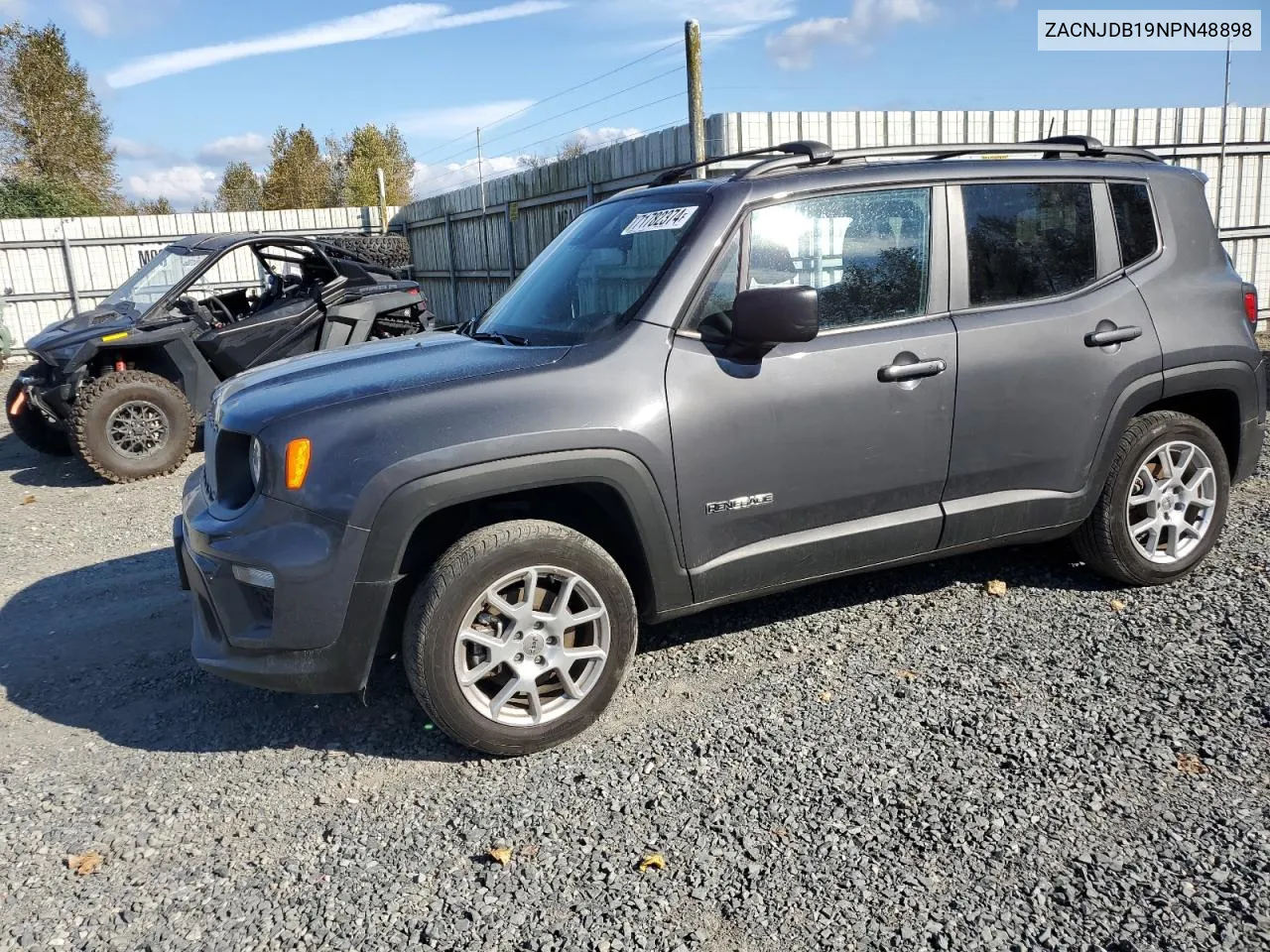 2022 Jeep Renegade Latitude VIN: ZACNJDB19NPN48898 Lot: 71782374