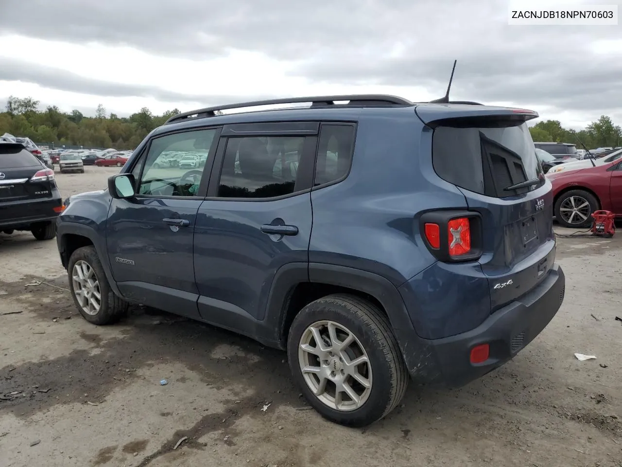 2022 Jeep Renegade Latitude VIN: ZACNJDB18NPN70603 Lot: 72909644