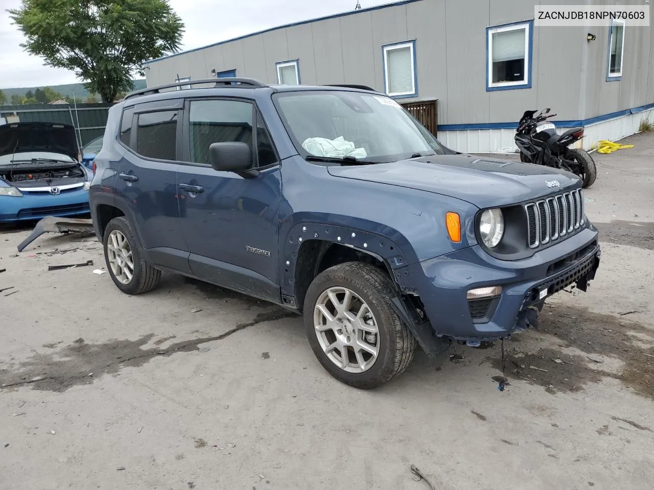 2022 Jeep Renegade Latitude VIN: ZACNJDB18NPN70603 Lot: 72909644