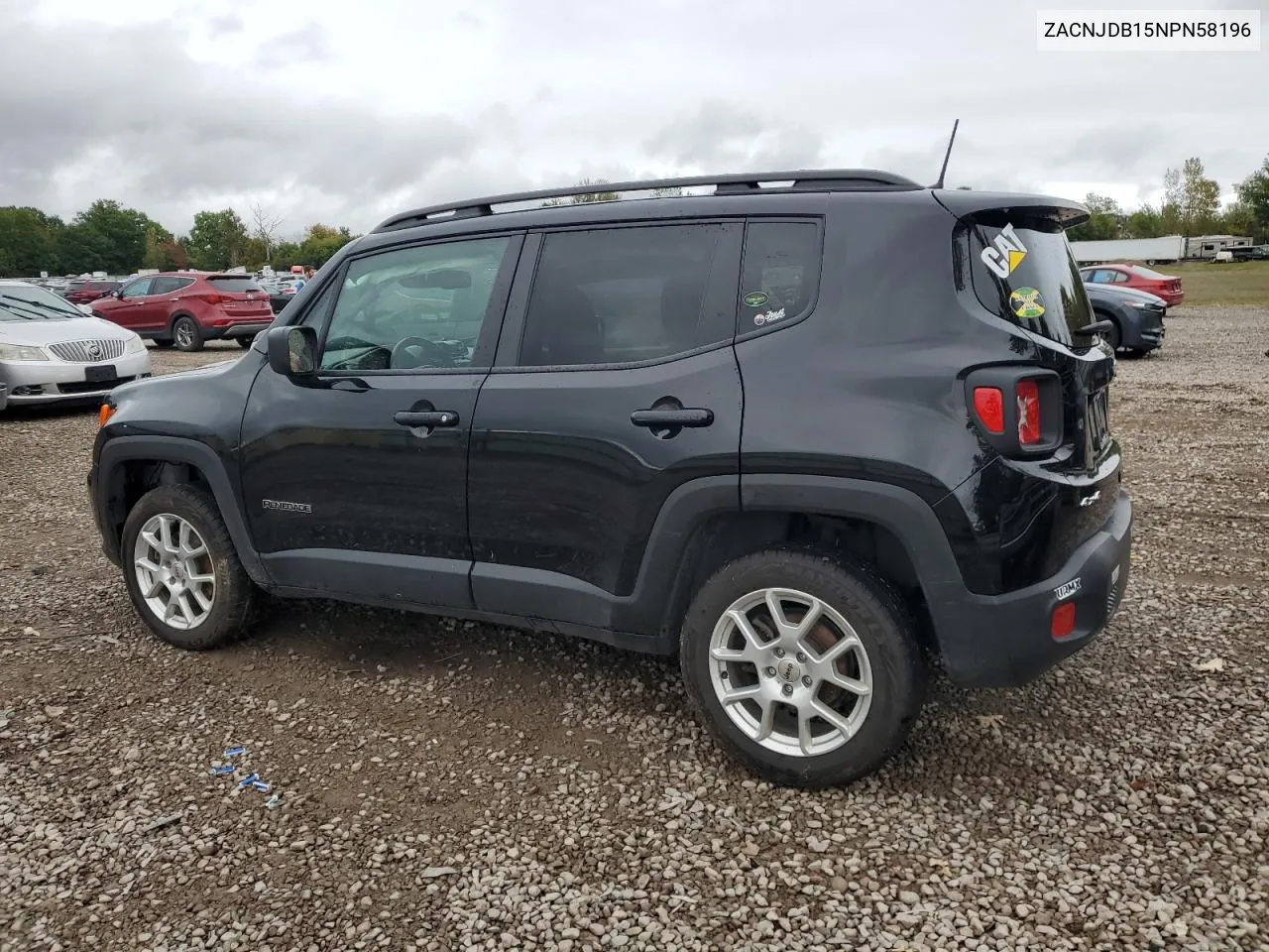 2022 Jeep Renegade Latitude VIN: ZACNJDB15NPN58196 Lot: 73479224