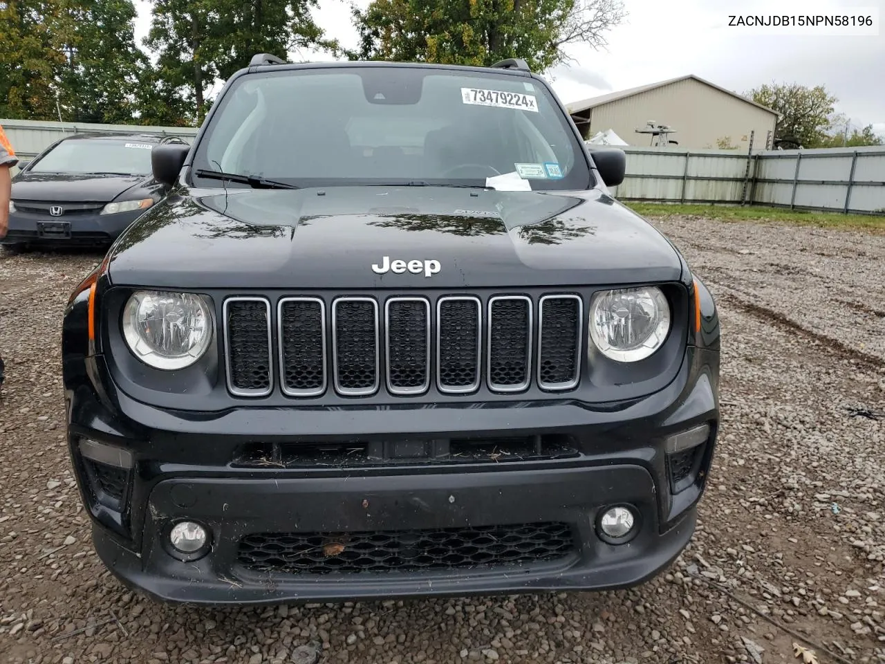 2022 Jeep Renegade Latitude VIN: ZACNJDB15NPN58196 Lot: 73479224