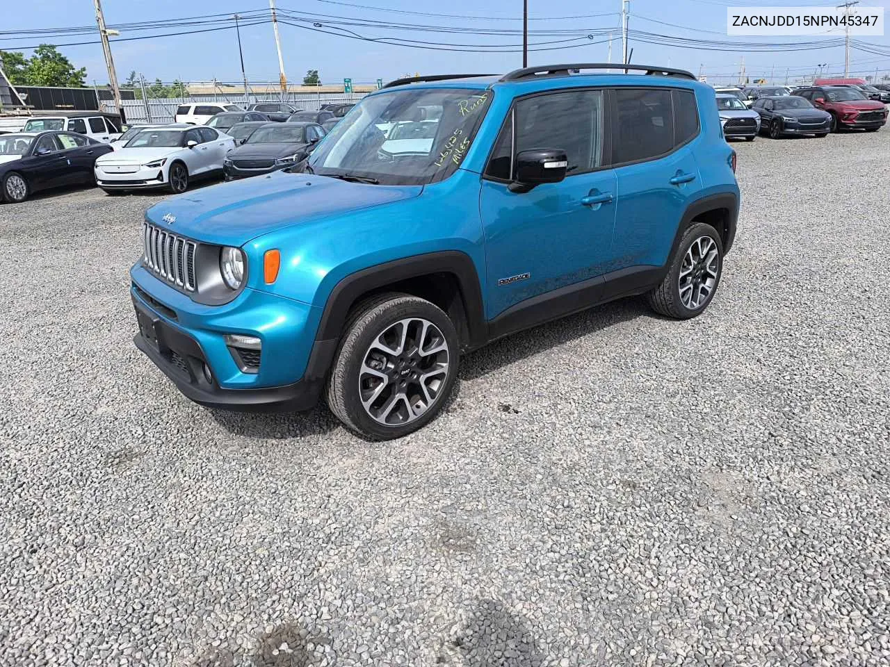 2022 Jeep Renegade Limited VIN: ZACNJDD15NPN45347 Lot: 73828154