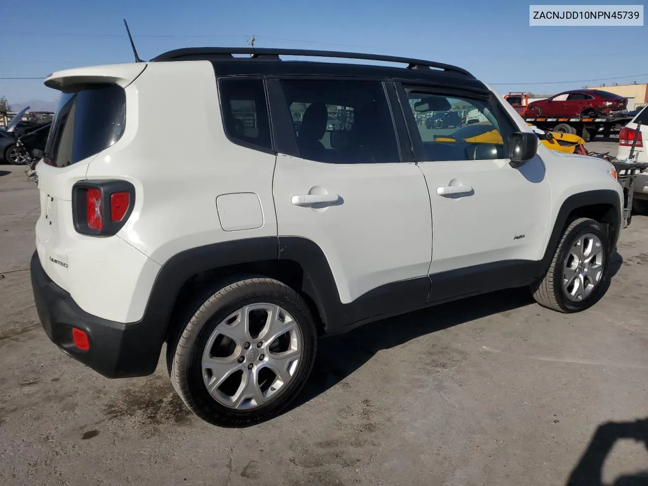 2022 Jeep Renegade Limited VIN: ZACNJDD10NPN45739 Lot: 74350114