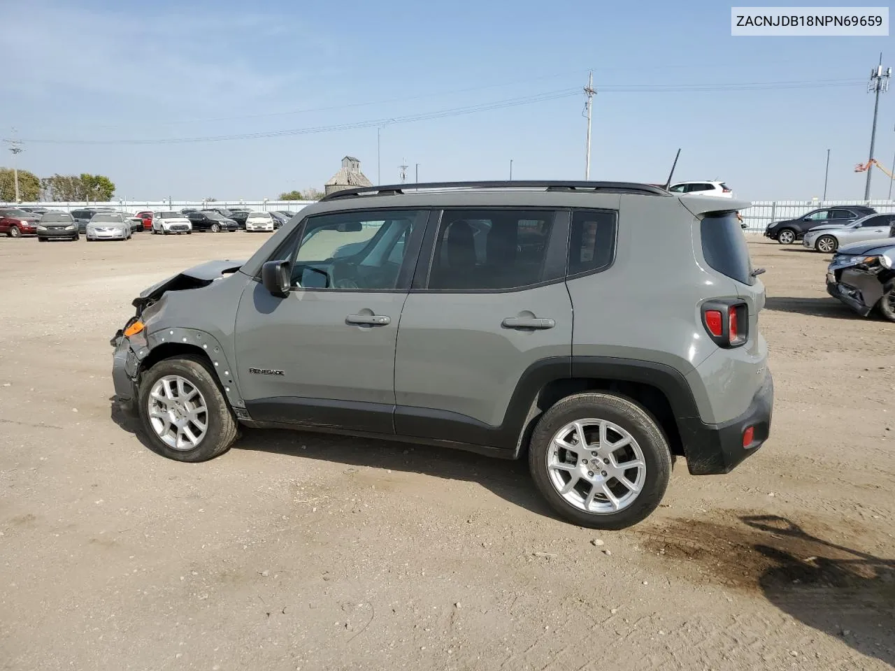 2022 Jeep Renegade Latitude VIN: ZACNJDB18NPN69659 Lot: 75264964