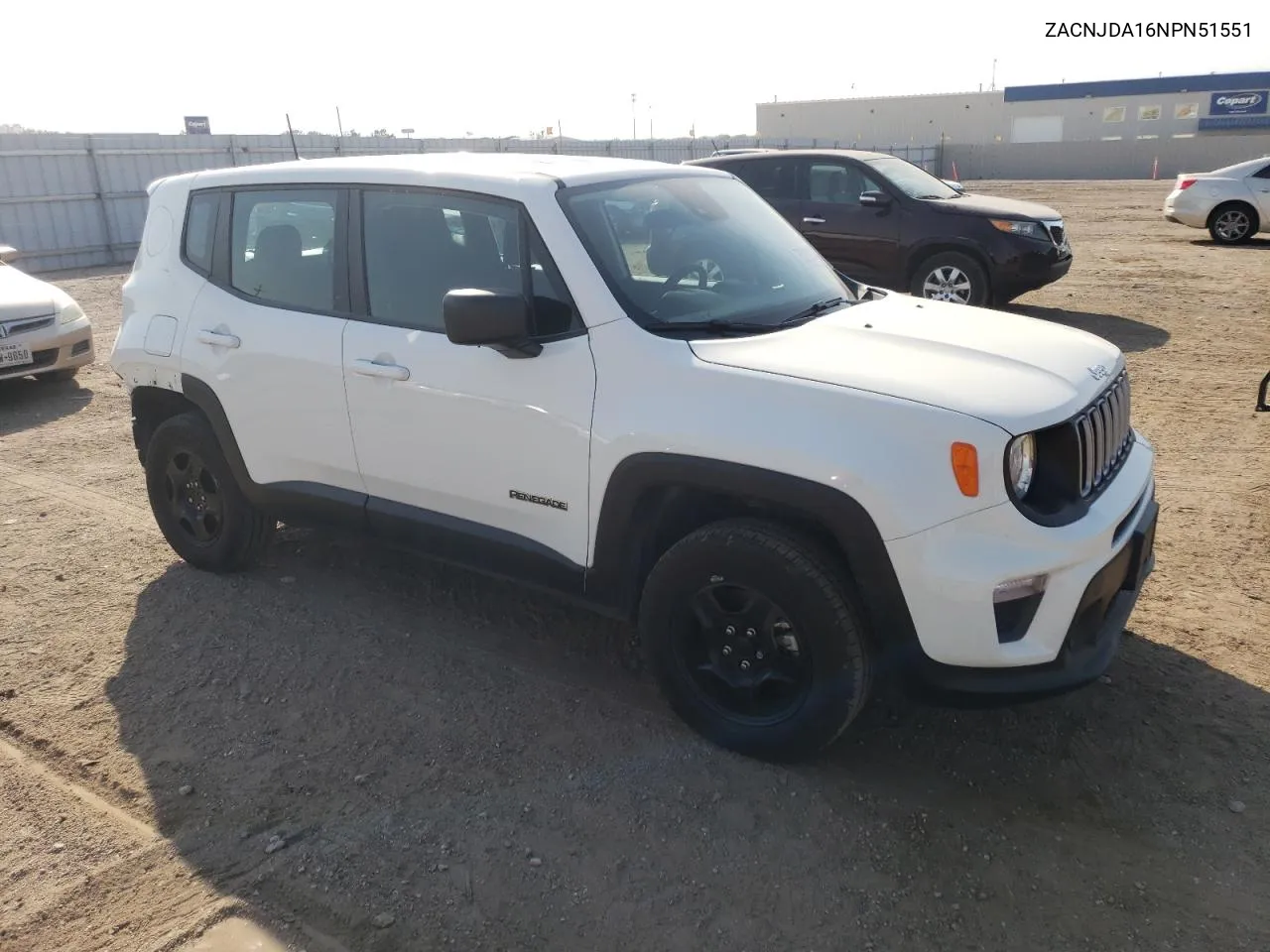 2022 Jeep Renegade Sport VIN: ZACNJDA16NPN51551 Lot: 75525974