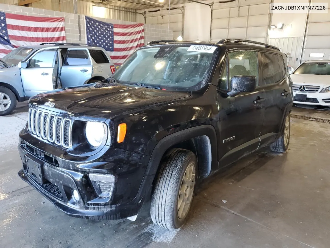 2022 Jeep Renegade Latitude VIN: ZACNJDB1XNPN77228 Lot: 75865954