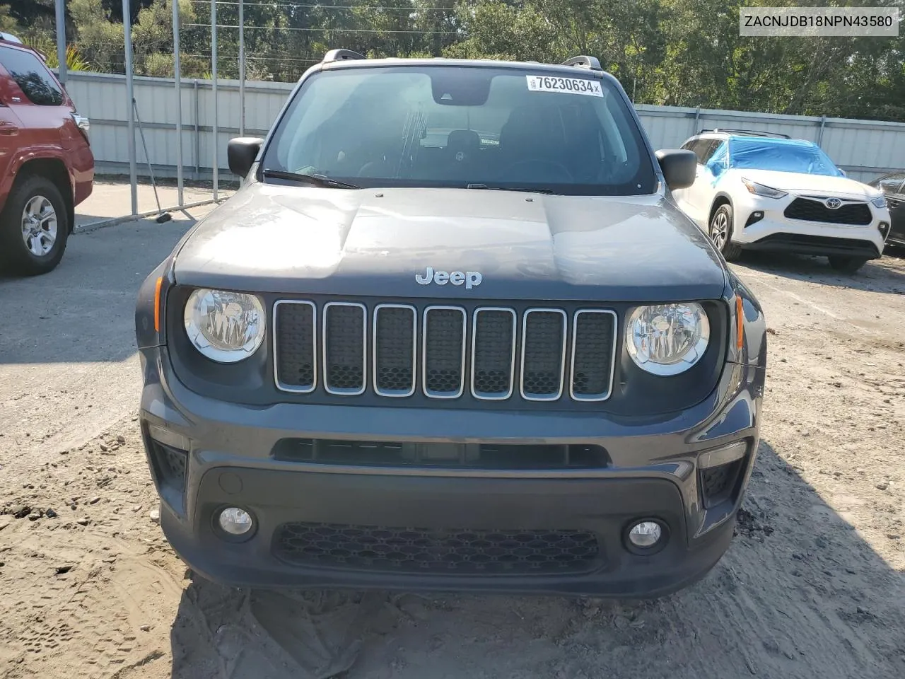 2022 Jeep Renegade Latitude VIN: ZACNJDB18NPN43580 Lot: 76230634