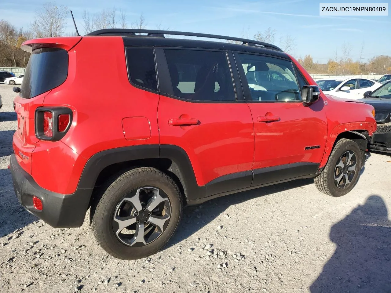 ZACNJDC19NPN80409 2022 Jeep Renegade Trailhawk