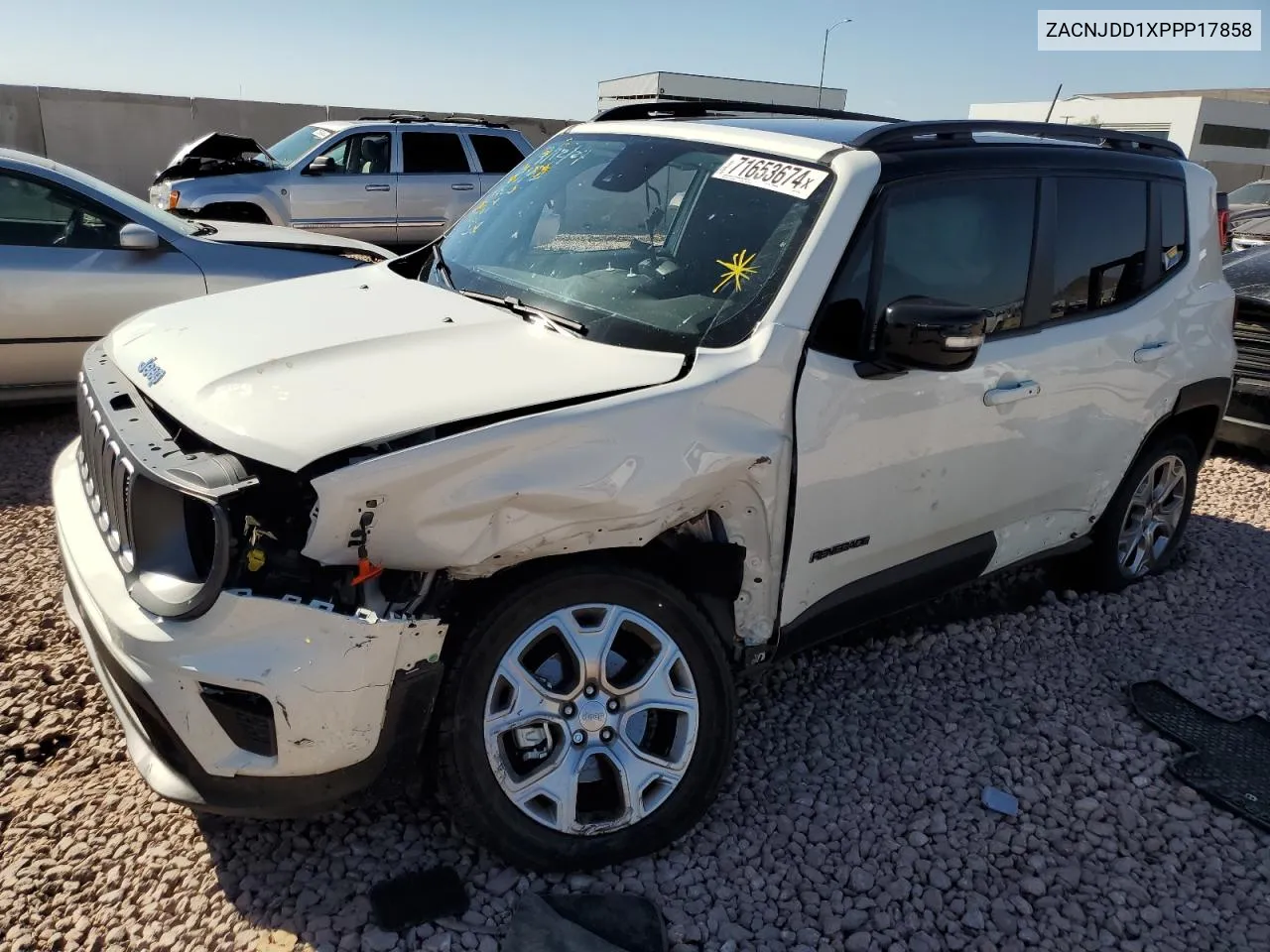 2023 Jeep Renegade Limited VIN: ZACNJDD1XPPP17858 Lot: 71653674