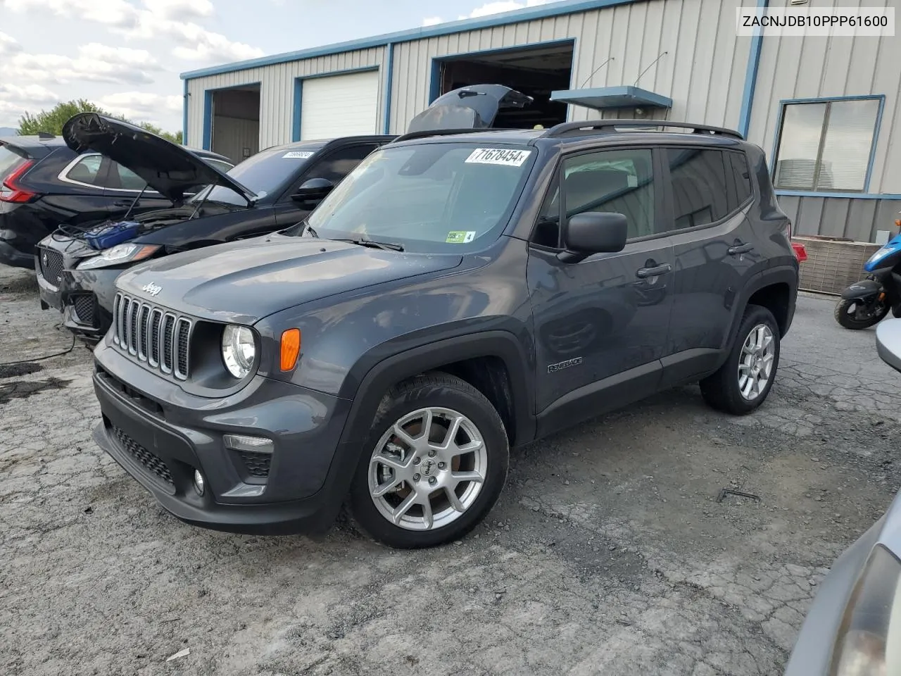 2023 Jeep Renegade Latitude VIN: ZACNJDB10PPP61600 Lot: 71678454