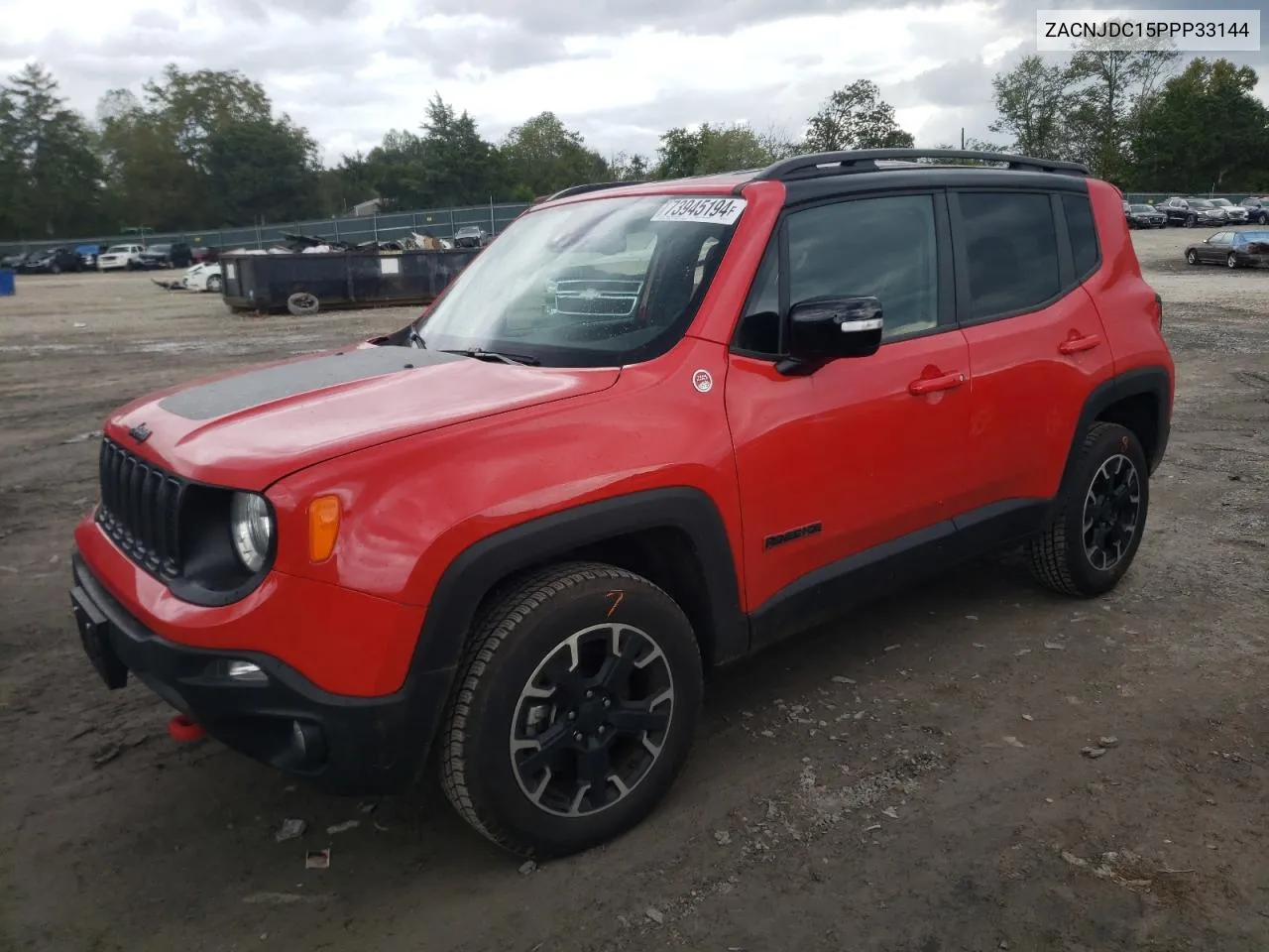 2023 Jeep Renegade Trailhawk VIN: ZACNJDC15PPP33144 Lot: 73945194