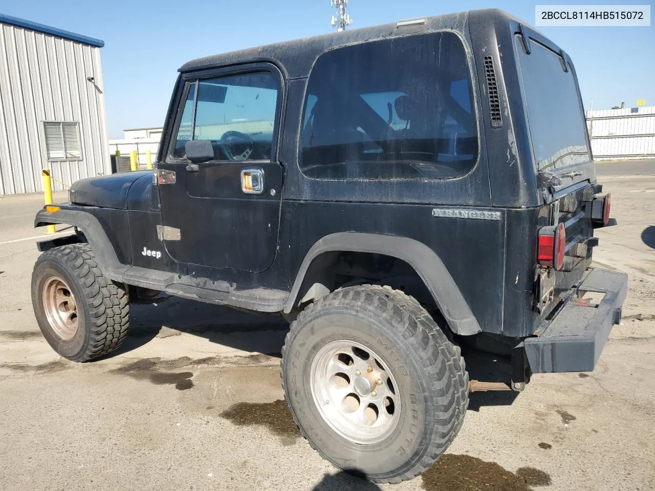 1987 Jeep Wrangler VIN: 2BCCL8114HB515072 Lot: 72840484