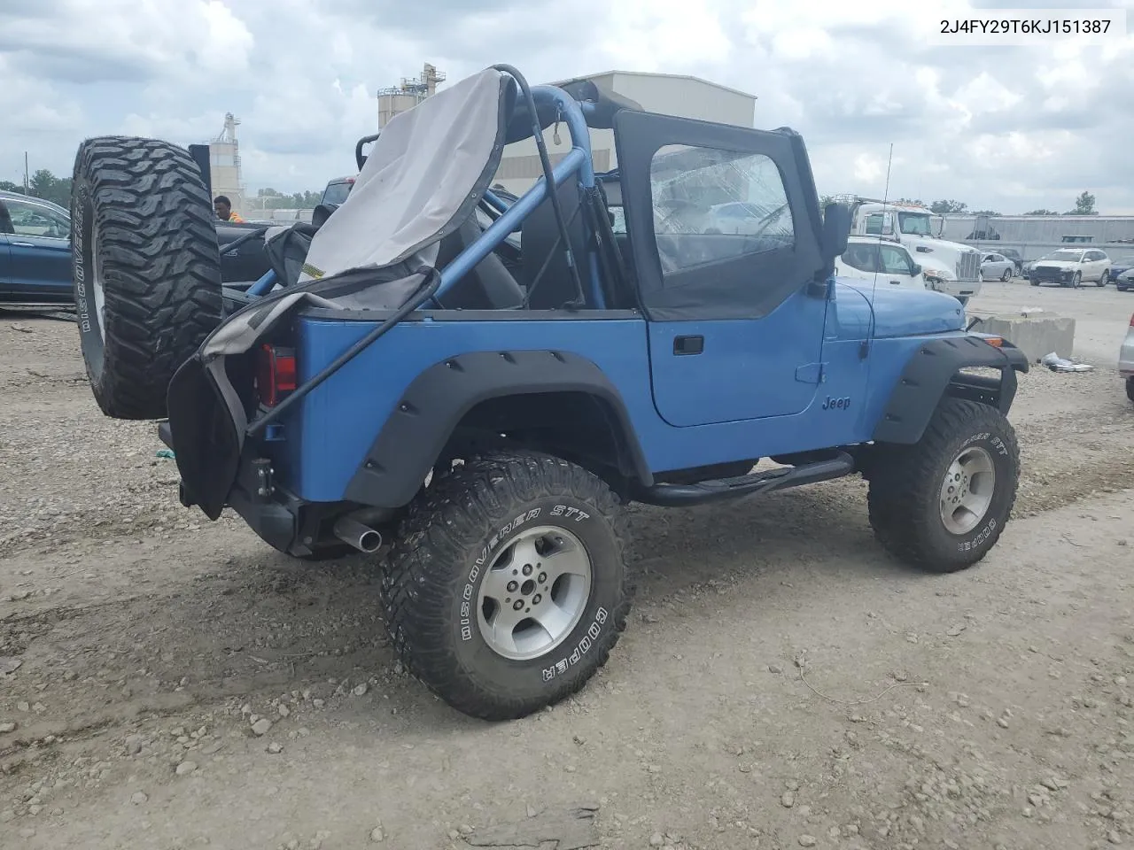 1989 Jeep Wrangler / Yj VIN: 2J4FY29T6KJ151387 Lot: 59770754