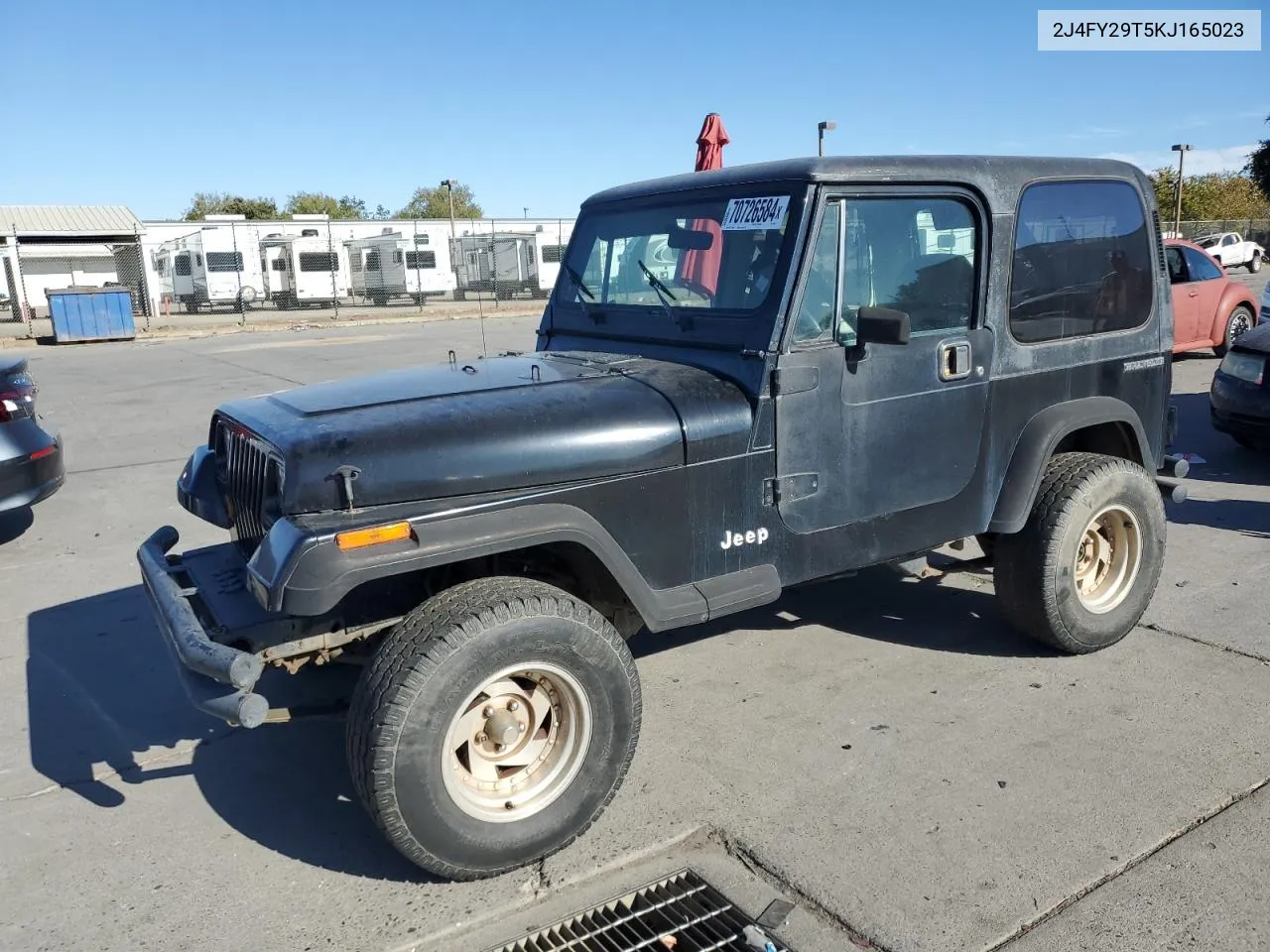 1989 Jeep Wrangler / Yj VIN: 2J4FY29T5KJ165023 Lot: 70726584