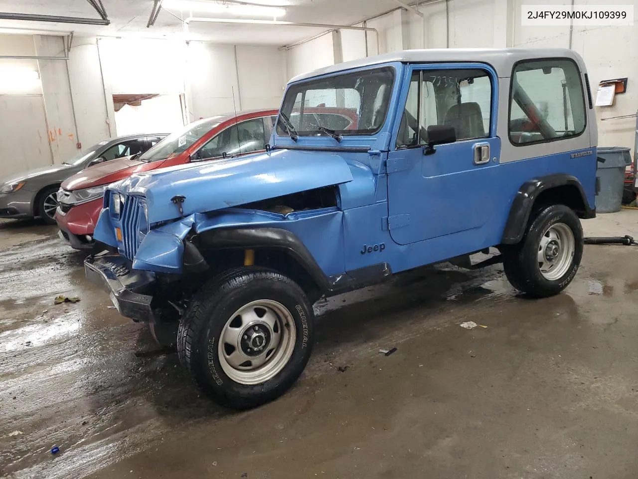 1989 Jeep Wrangler / Yj VIN: 2J4FY29M0KJ109399 Lot: 72358094