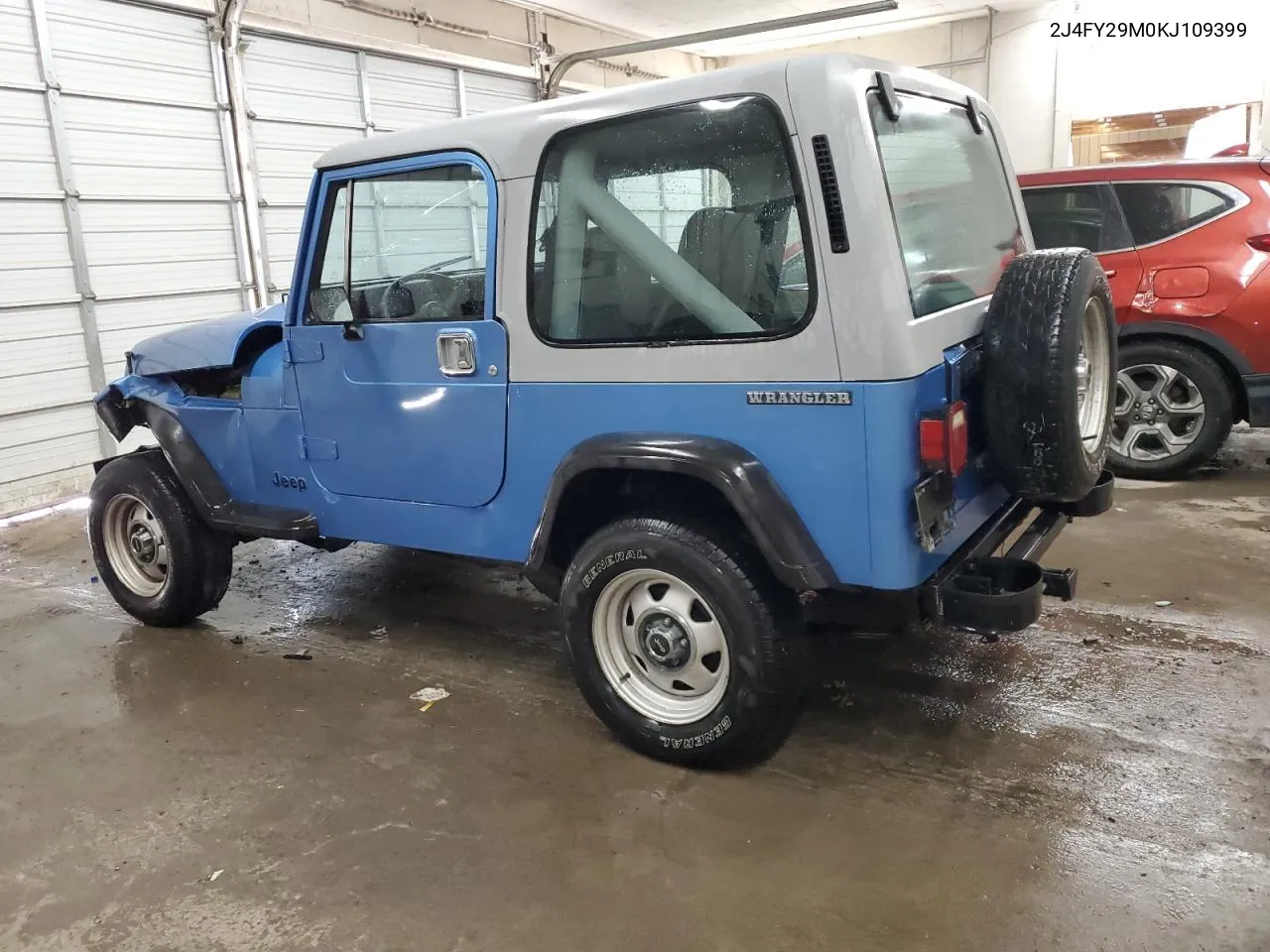 1989 Jeep Wrangler / Yj VIN: 2J4FY29M0KJ109399 Lot: 72358094