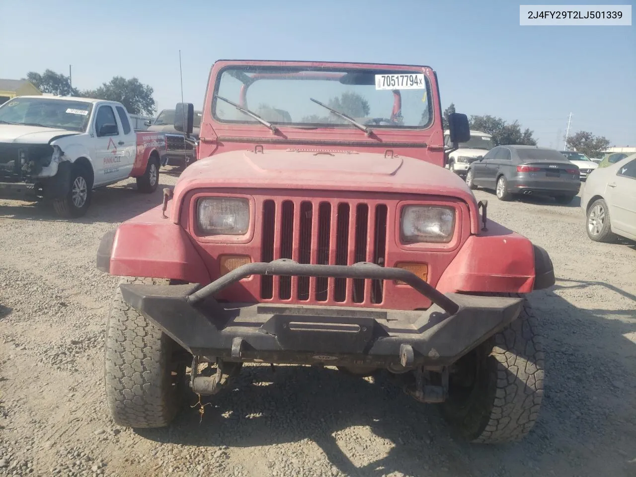 1990 Jeep Wrangler / Yj VIN: 2J4FY29T2LJ501339 Lot: 70517794