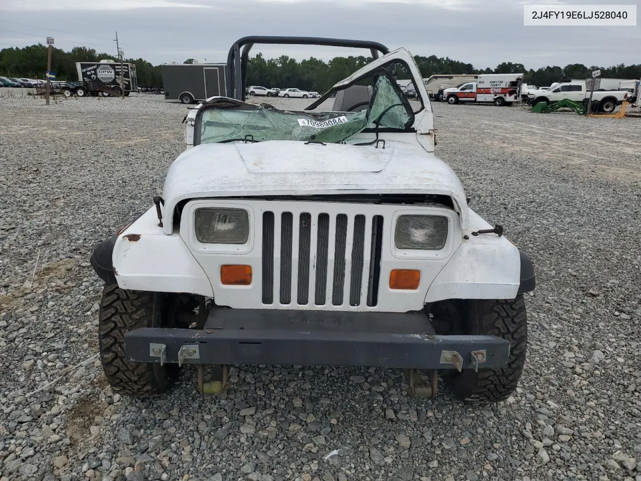 1990 Jeep Wrangler / Yj S VIN: 2J4FY19E6LJ528040 Lot: 70989084