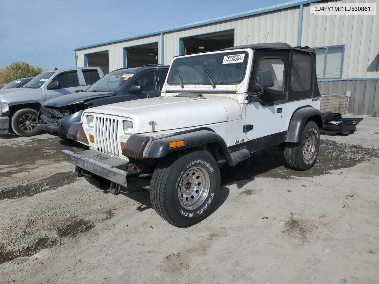 1990 Jeep Wrangler / Yj S VIN: 2J4FY19E1LJ530861 Lot: 78298964