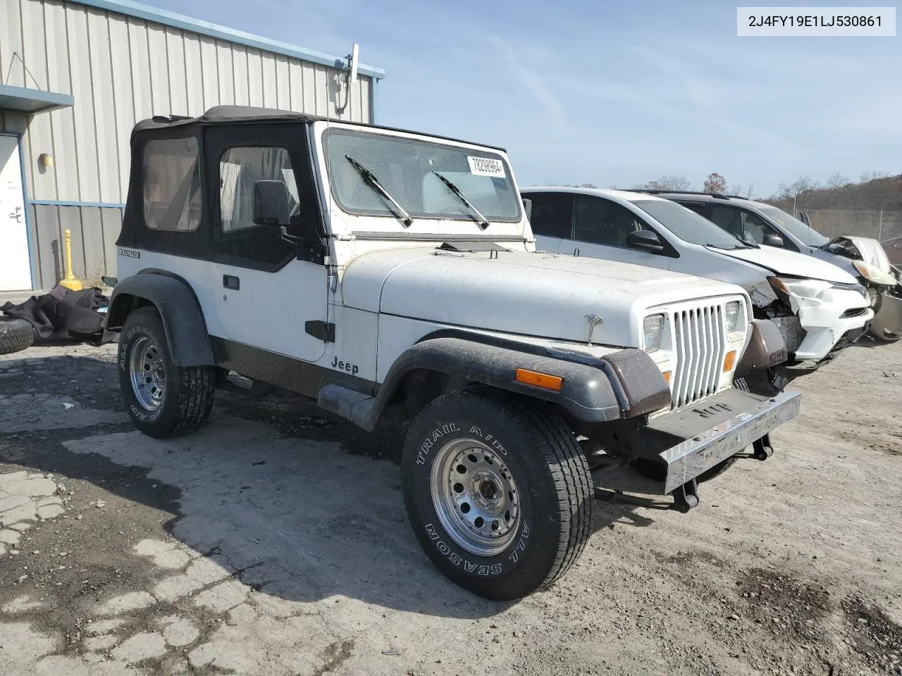 1990 Jeep Wrangler / Yj S VIN: 2J4FY19E1LJ530861 Lot: 78298964