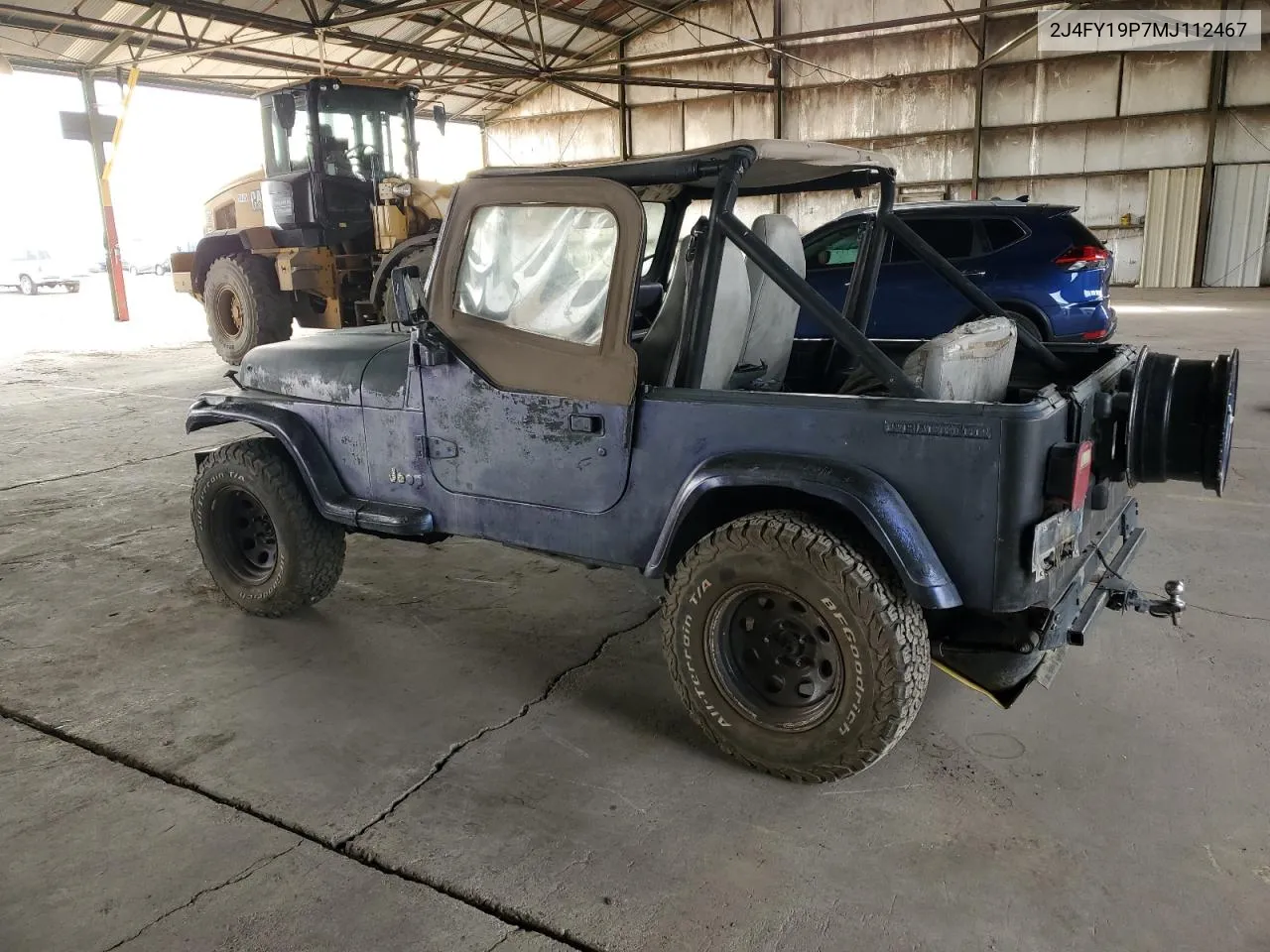 1991 Jeep Wrangler / Yj S VIN: 2J4FY19P7MJ112467 Lot: 46856434