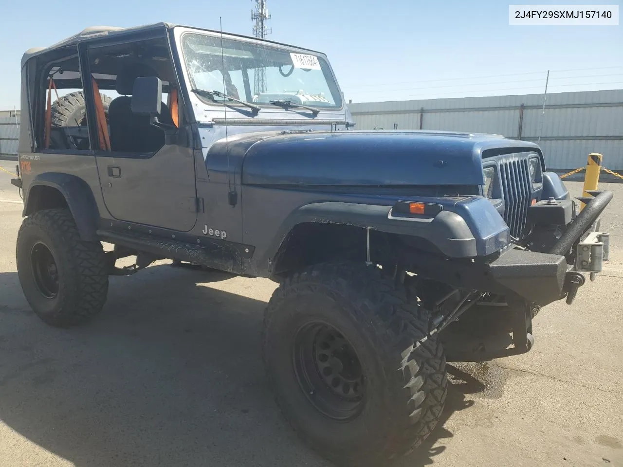 1991 Jeep Wrangler / Yj VIN: 2J4FY29SXMJ157140 Lot: 71617684